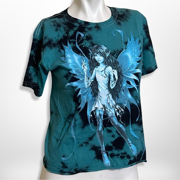 Vintage 90s Y2K TRIPP NYC Fairies by Trick Hot Topic Sprite Tee Shirt XS - Picture 4 of 11